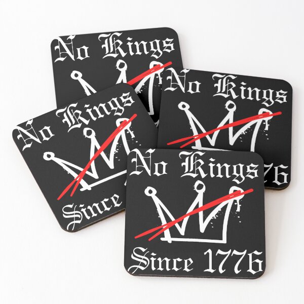 Item preview, No Kings Since 1776 white text designed and sold by qiroco.