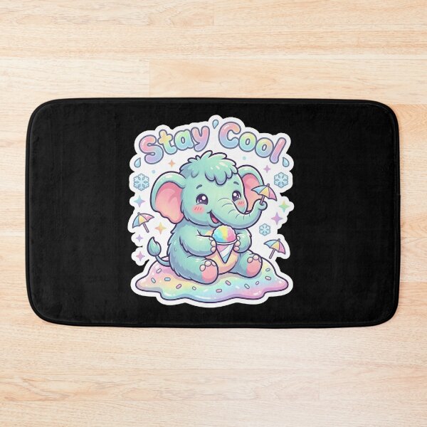 Item preview, Baby Mammoth - Cute Kawaii Snow Cone Ice Treat  designed and sold by WowDezign.