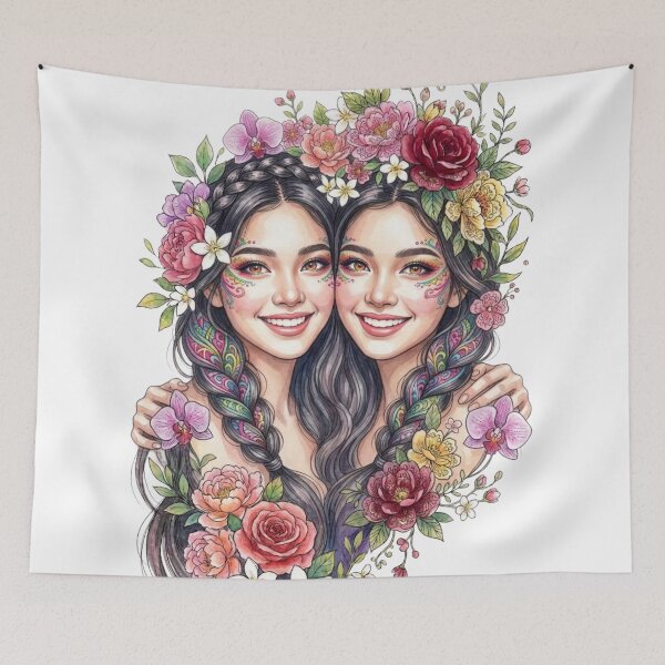 Item preview, Beautiful twin girls designed and sold by PP&RAINBOW SHOP.