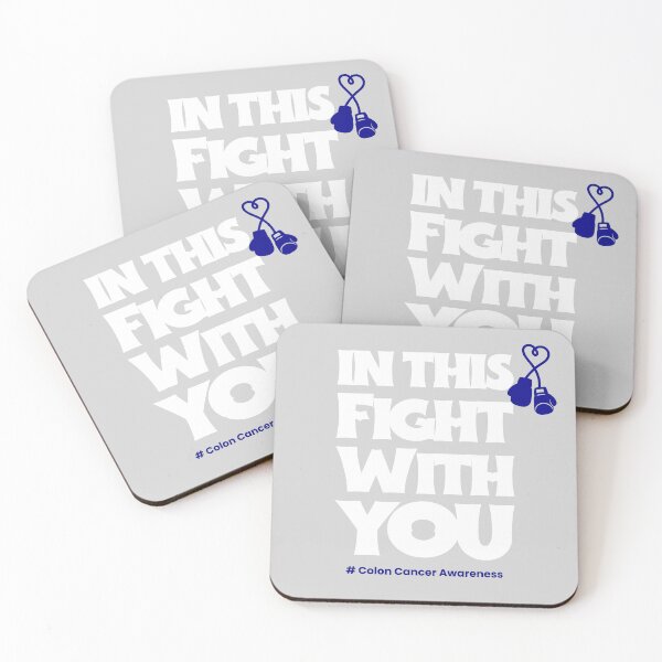 Item preview, In This Fight With You #Colon Cancer Awareness designed and sold by ACA Design & Print.