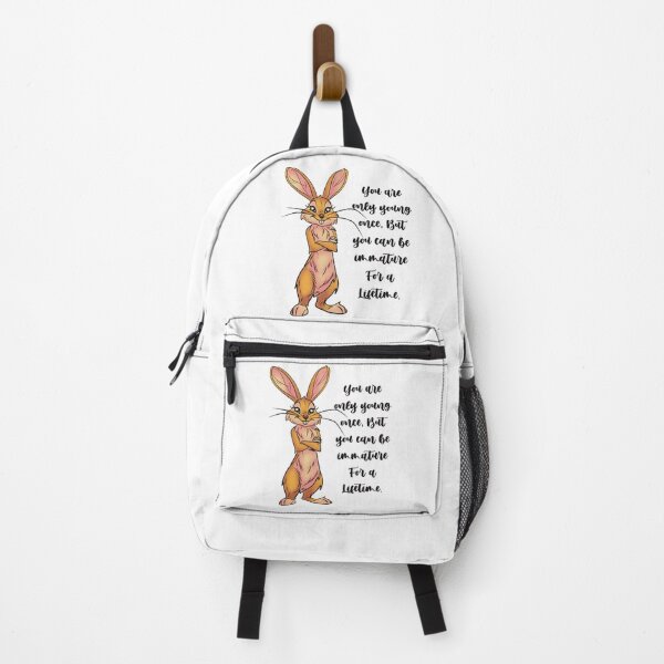Item preview, Funny Bunny Immature Quote T-Shirt | You Are Only Young Once But You Can Be Immature Forever | Cute Sarcastic Bunny Shirt | Humor Graphic Tee designed and sold by SimoesArtistry.