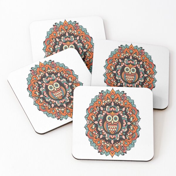 Item preview, Boho Owl Mandala Retro Floral designed and sold by VeloraLaz.