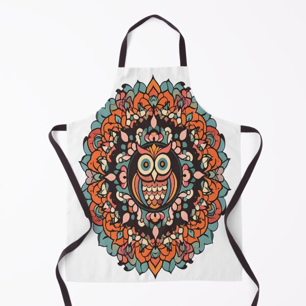 Item preview, Boho Owl Mandala Retro Floral designed and sold by VeloraLaz.