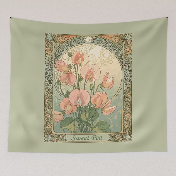 Item preview, April Sweet Pea Birth Month Flower designed and sold by taiche.