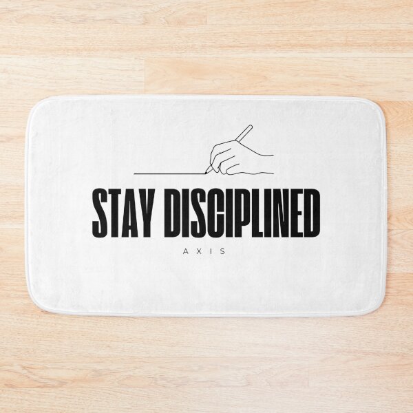 Item preview, Stay Disciplined – Minimalist Motivational Quote for Focus, Consistency and Self Control designed and sold by AXIS-EQUILIBRIO.