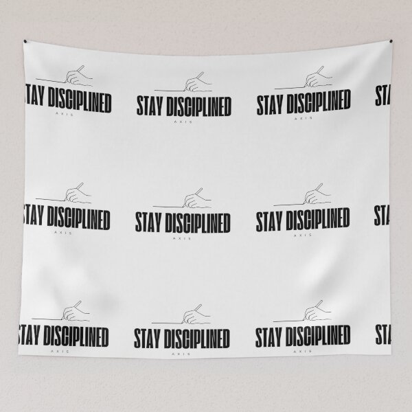 Item preview, Stay Disciplined – Minimalist Motivational Quote for Focus, Consistency and Self Control designed and sold by AXIS-EQUILIBRIO.