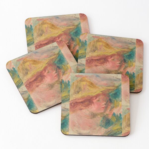 Item preview, Buste Au Chapeau de Pierre-Auguste Renoir: retrato impresionista de ensueño Póster designed and sold by artofuniverse.