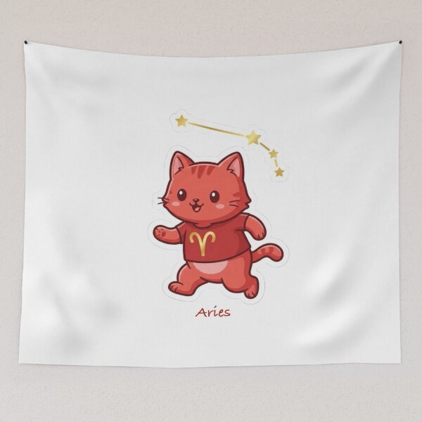 Item preview, ♈ Aries - The Boxing Cat designed and sold by ToieStore.
