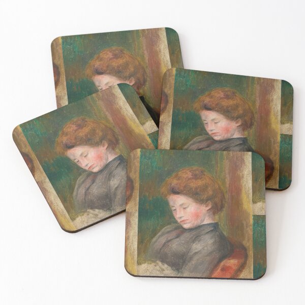 Item preview, Buste De Femme by Pierre-Auguste Renoir: Dreamy Impressionist Portrait Poster designed and sold by artofuniverse.
