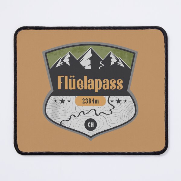 Item preview, Fluela Pass Switzerland Alpine Road Badge designed and sold by CynthiaGraphics.