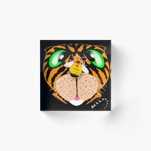 POLITOCAT and the Bumble Bee Gifts by Sarnia  Acrylic Block