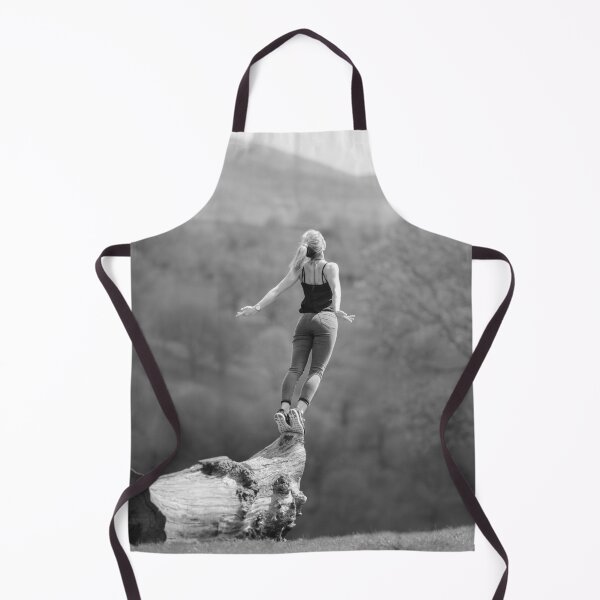 Item preview, Going out on a limb, spiritual, girl power black and white inspirational photographic art print designed and sold by Astrid Arkhangelsky.