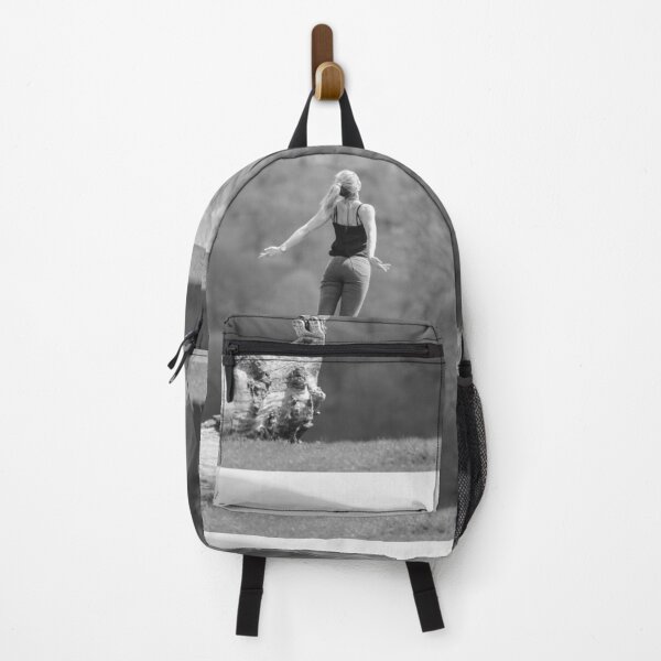 Item preview, Going out on a limb, spiritual, girl power black and white inspirational photographic art print designed and sold by Astrid Arkhangelsky.