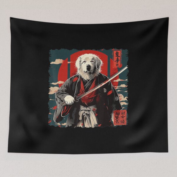 Item preview, Samurai Dog Japanese Style Great Pyrenees Warrior  designed and sold by titanlevi.