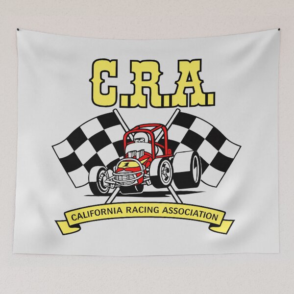 Item preview, Ascot Park C.R.A. California Racing Association Vintage Sprint Car Logo CRA designed and sold by EdGraphy.