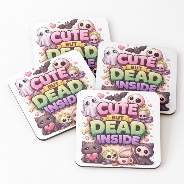 Item preview, Cute But Dead Inside Sticker designed and sold by PriyankaSonara.
