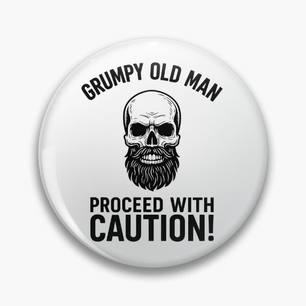 Item preview, Grumpy Old Man Bearded Skull  designed and sold by KrisGraphic45.