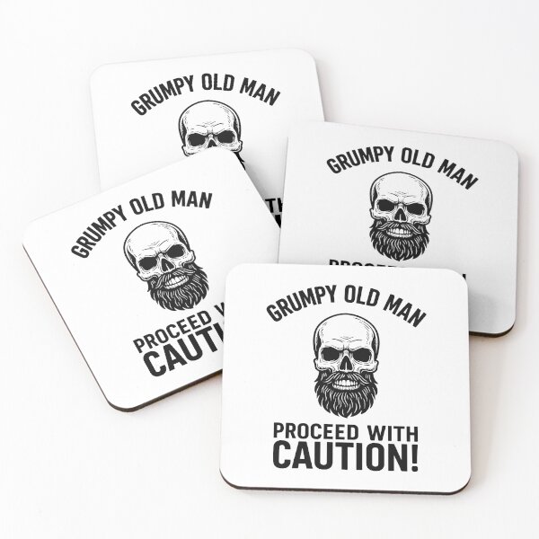 Item preview, Grumpy Old Man Bearded Skull  designed and sold by KrisGraphic45.