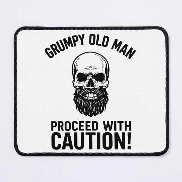 Item preview, Grumpy Old Man Bearded Skull designed and sold by KrisGraphic45.