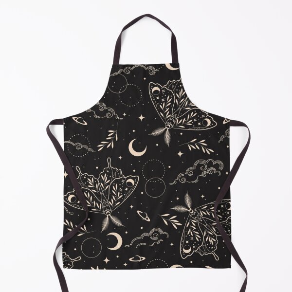 Item preview, Celestial Moth Seamless Gothic Pattern designed and sold by GraveyardGlam.