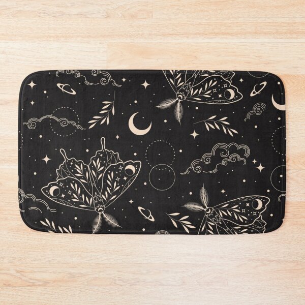 Item preview, Celestial Moth Seamless Gothic Pattern designed and sold by GraveyardGlam.