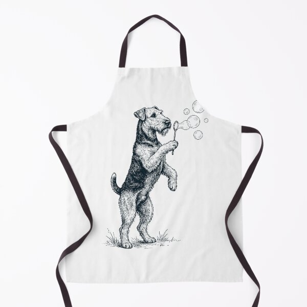 Item preview, Vintage Airedale Terrier Blowing Bubbles Dog Mom Dad Lover designed and sold by DoodleTortle.