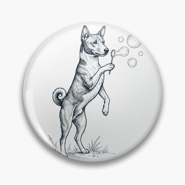 Item preview, Vintage Basenji Blowing Bubbles Dog Mom Dad Lover designed and sold by DoodleTortle.
