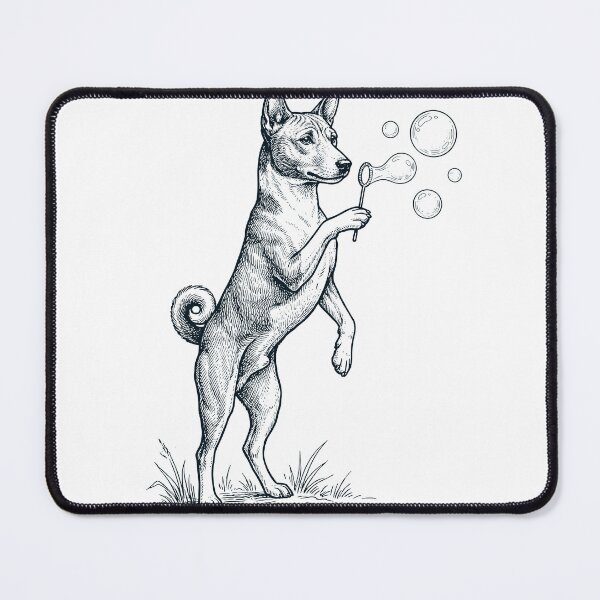 Item preview, Vintage Basenji Blowing Bubbles Dog Mom Dad Lover designed and sold by DoodleTortle.