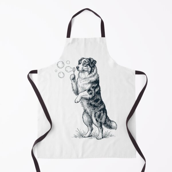 Item preview, Vintage Australian Shepherd Blowing Bubbles Dog Mom Dad Lover designed and sold by DoodleTortle.