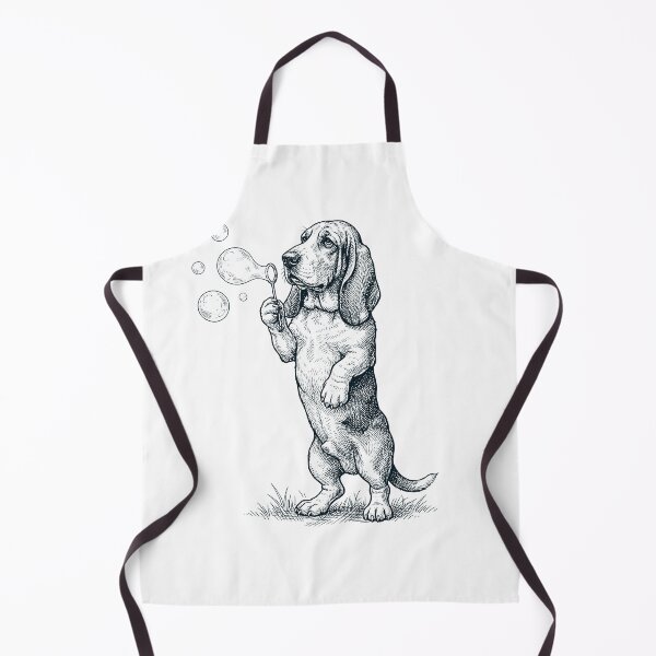 Item preview, Vintage Basset Hound Blowing Bubbles Dog Mom Dad Lover designed and sold by DoodleTortle.