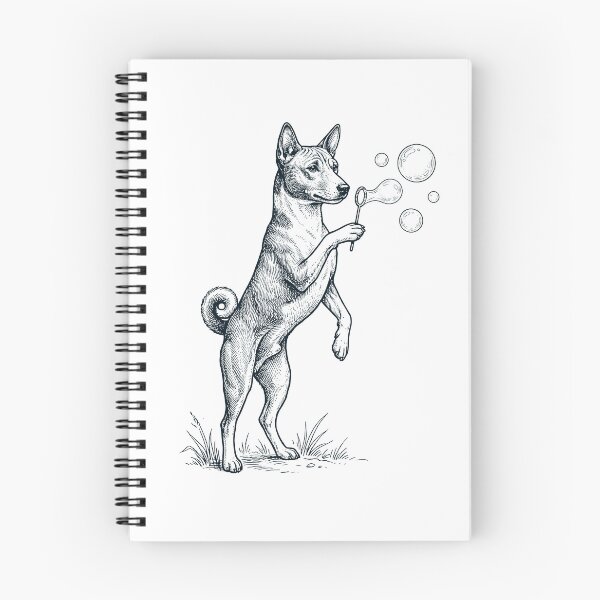 Item preview, Vintage Basenji Blowing Bubbles Dog Mom Dad Lover designed and sold by DoodleTortle.