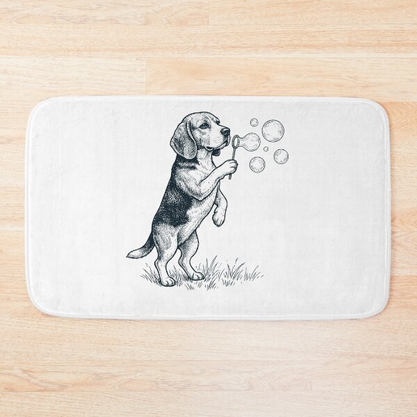 Item preview, Vintage Beagle Blowing Bubbles Dog Mom Dad Lover designed and sold by DoodleTortle.
