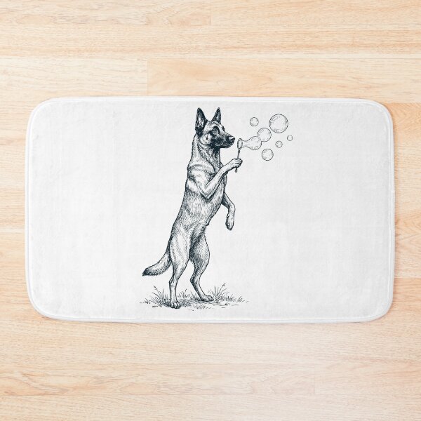 Item preview, Vintage Belgian Malinois Blowing Bubbles Dog Mom Dad Lover designed and sold by DoodleTortle.
