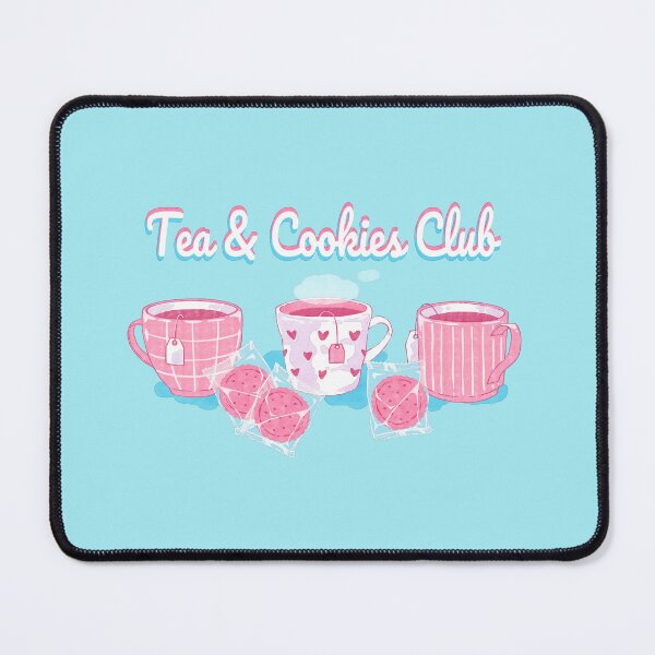 Item preview, Cute Tea And Cookies Club Pastel Watercolor Illustration designed and sold by MinimalAnGo.