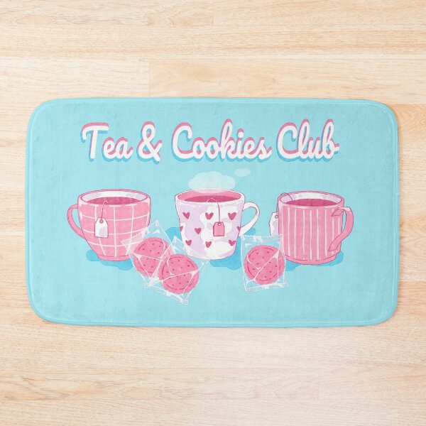 Item preview, Cute Tea And Cookies Club Pastel Watercolor Illustration designed and sold by MinimalAnGo.