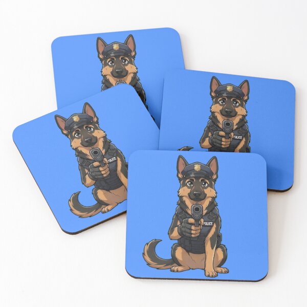 Item preview, Police K9 Unit - German Shepherd Anime designed and sold by WalterAdd.