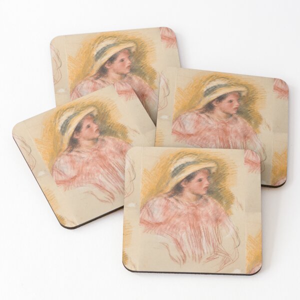 Item preview, Buste De Femme Avec Chapeau by Pierre-Auguste Renoir: Impressionist Portrait Poster designed and sold by artofuniverse.