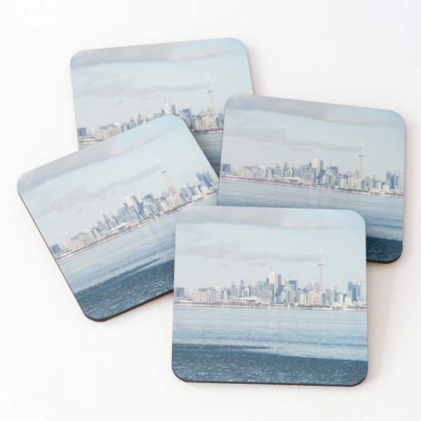 Item preview, Blue Ice Toronto Skyline in Winter designed and sold by Georgia Mizuleva.