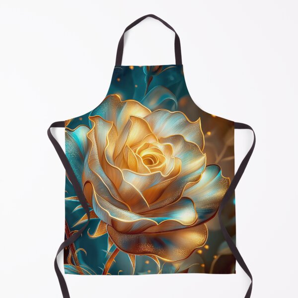 Item preview, Golden Rose on Dark Background designed and sold by MargaretWiktor.