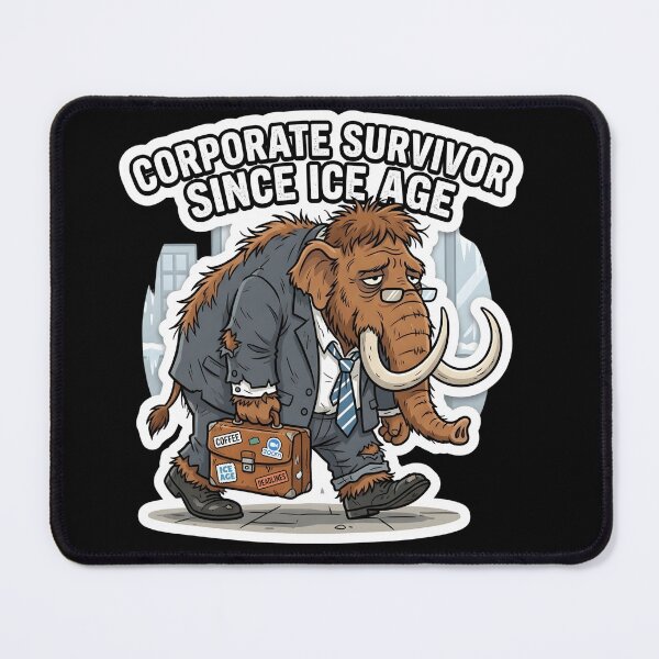 Item preview, Woolly Mammoth - Corporate Survivor Since Ice Age Business Suit designed and sold by WowDezign.