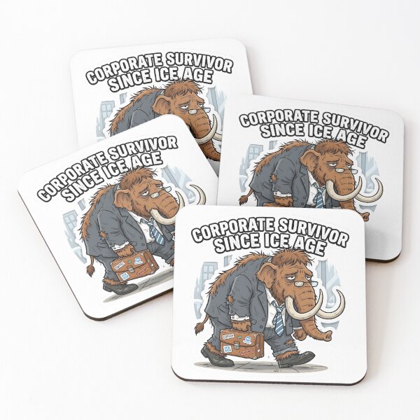 Item preview, Woolly Mammoth - Corporate Survivor Since Ice Age Business Suit  designed and sold by WowDezign.