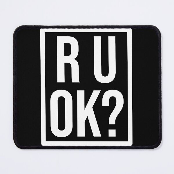 Item preview, Framed R U OK? Bebas Neue Minimalist Mental Health Awareness designed and sold by Vision Crafted.