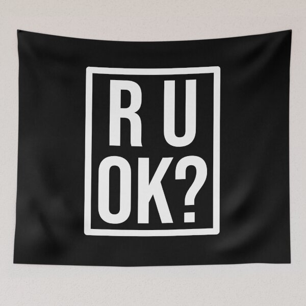 Item preview, Framed R U OK? Bebas Neue Minimalist Mental Health Awareness designed and sold by Vision Crafted.