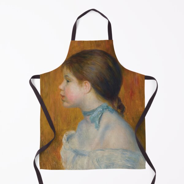 Item preview, Buste De Jeune Fille Au Ruban Bleu by Pierre-Auguste Renoir: Impressionist Portrait Poster designed and sold by artofuniverse.
