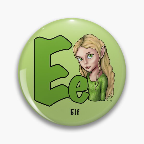 Item preview, E is for Elf – D&D Alphabet designed and sold by AnneOther.