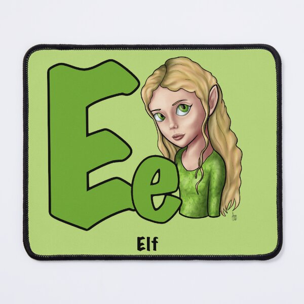 Item preview, E is for Elf – D&D Alphabet designed and sold by AnneOther.