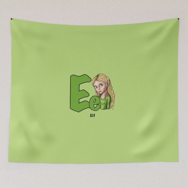 Item preview, E is for Elf – D&D Alphabet designed and sold by AnneOther.