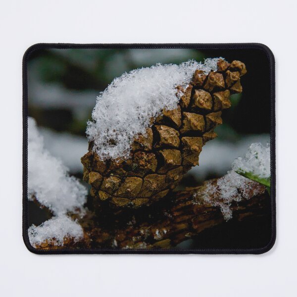 Item preview, Snowy Winter Pine Cone designed and sold by ShotsbyDesiree.