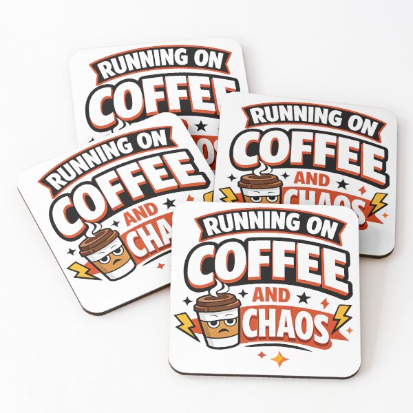 Item preview, Running on Coffee and Chaos T-Shirt | Funny Coffee Lover Shirt | Caffeinated Chaos Graphic Tee designed and sold by Grafy Master.