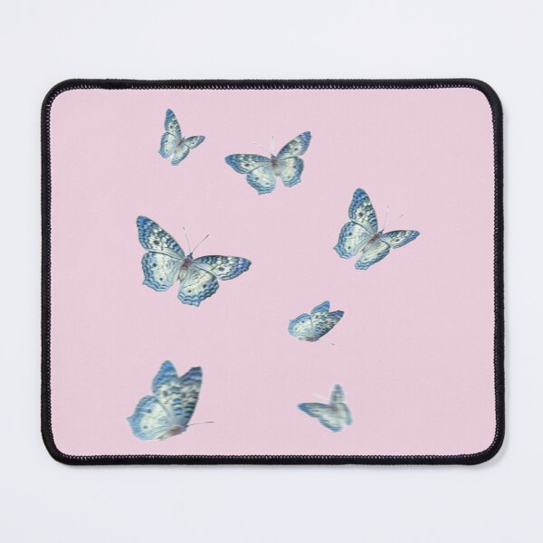 Item preview, Ethereal Blue Glitch Butterflies – Surreal Dreamy Nature Aesthetic designed and sold by Artsy Corner.